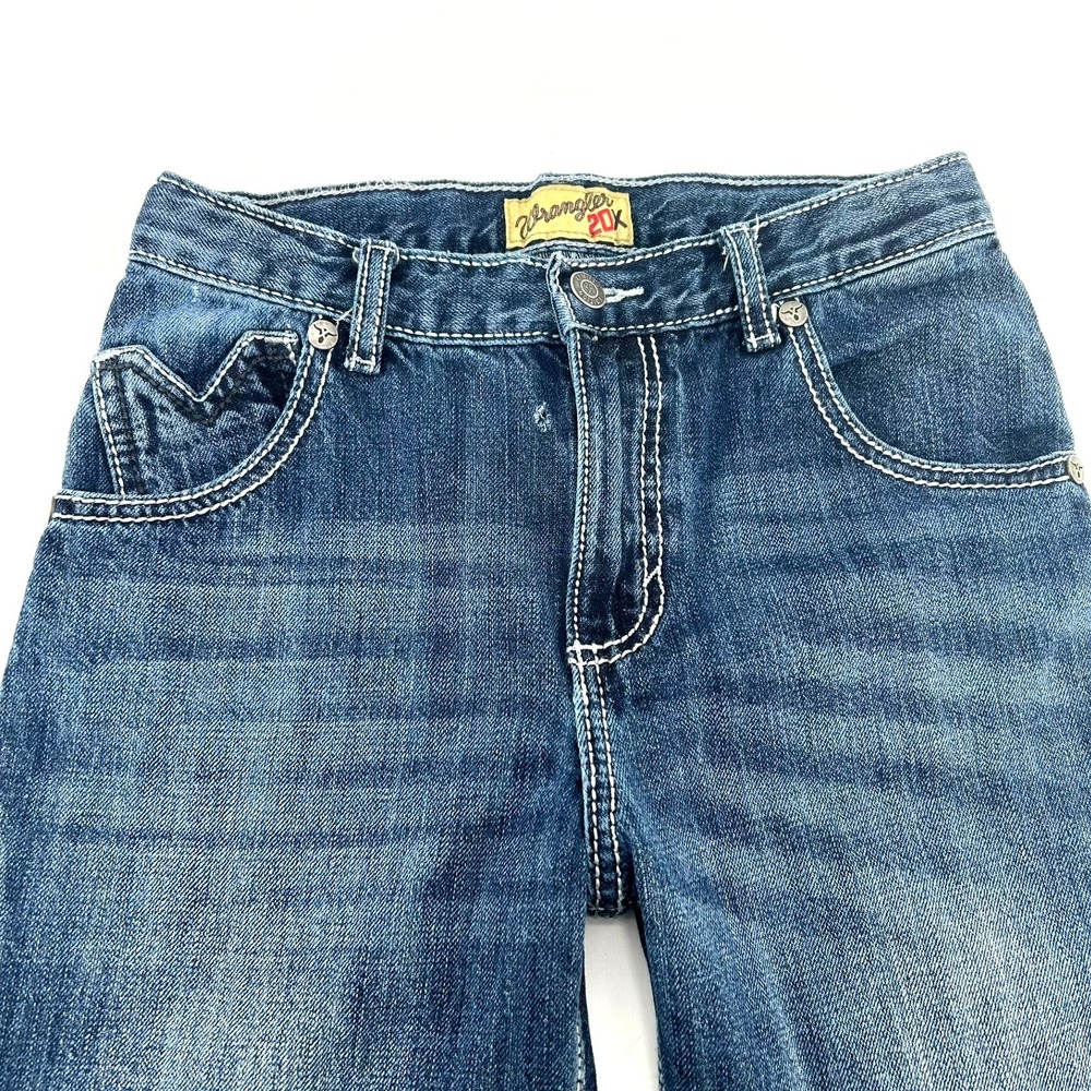 Wrangler 20X Boys Blue Jeans Size 14 Regular 29"Inseam Straight Leg Denim